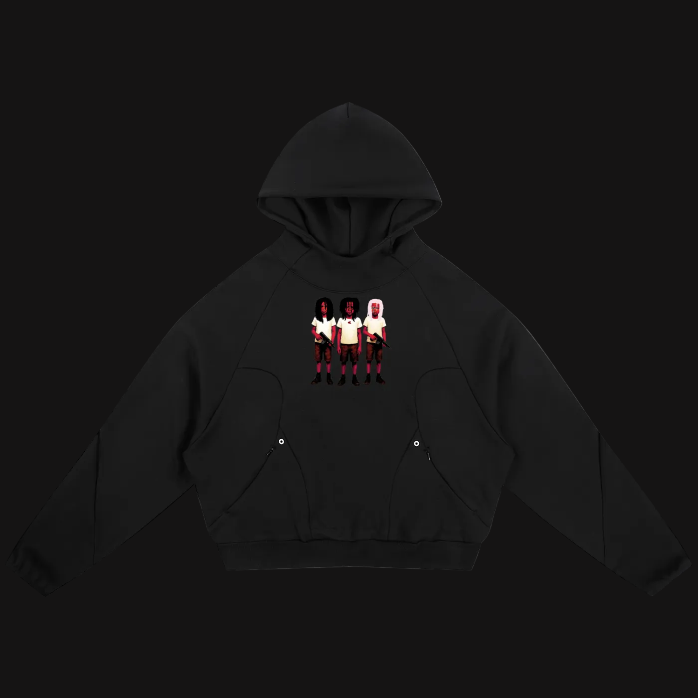 “3 BRUDDAS W YVHELL” HOODIE