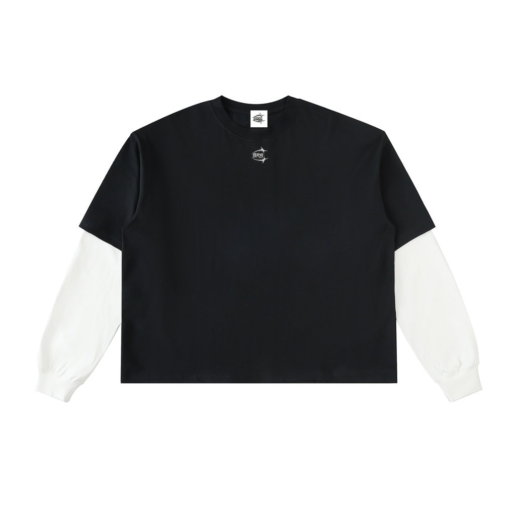 LAYERED CONTRAST SLEEVE T-SHIRT
