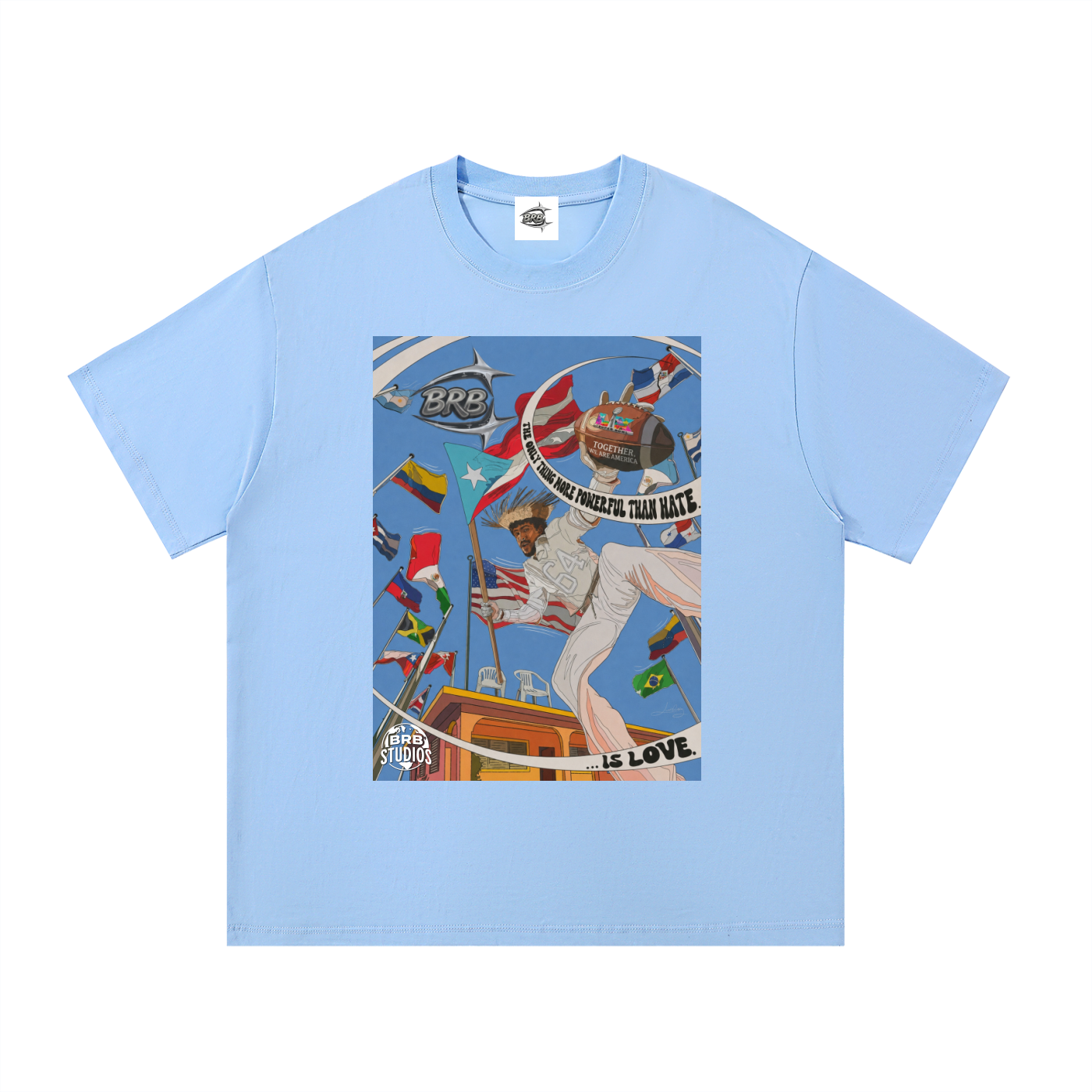 Pure Cotton “Love Over Hate” Tee