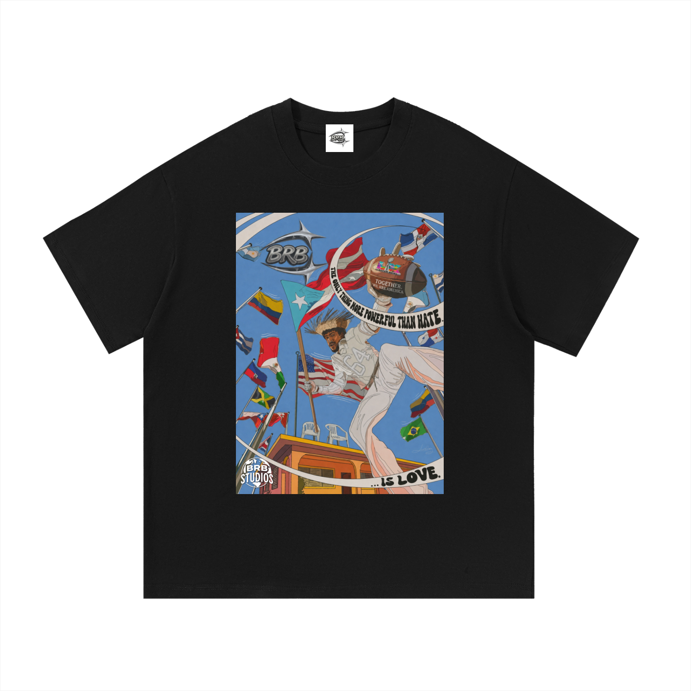 Pure Cotton “Love Over Hate” Tee