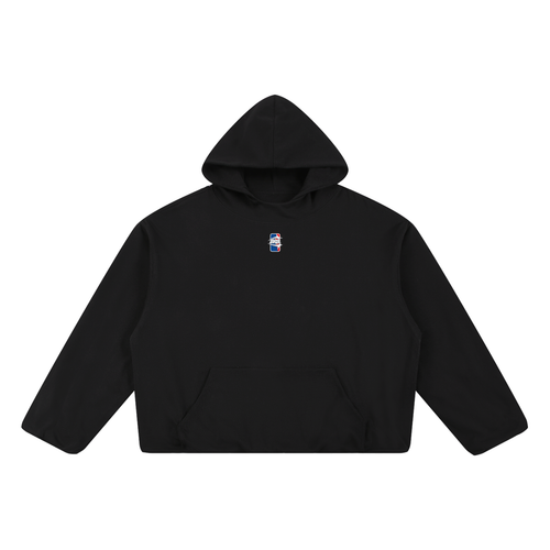 Boxy Gather-Hem Hoodie