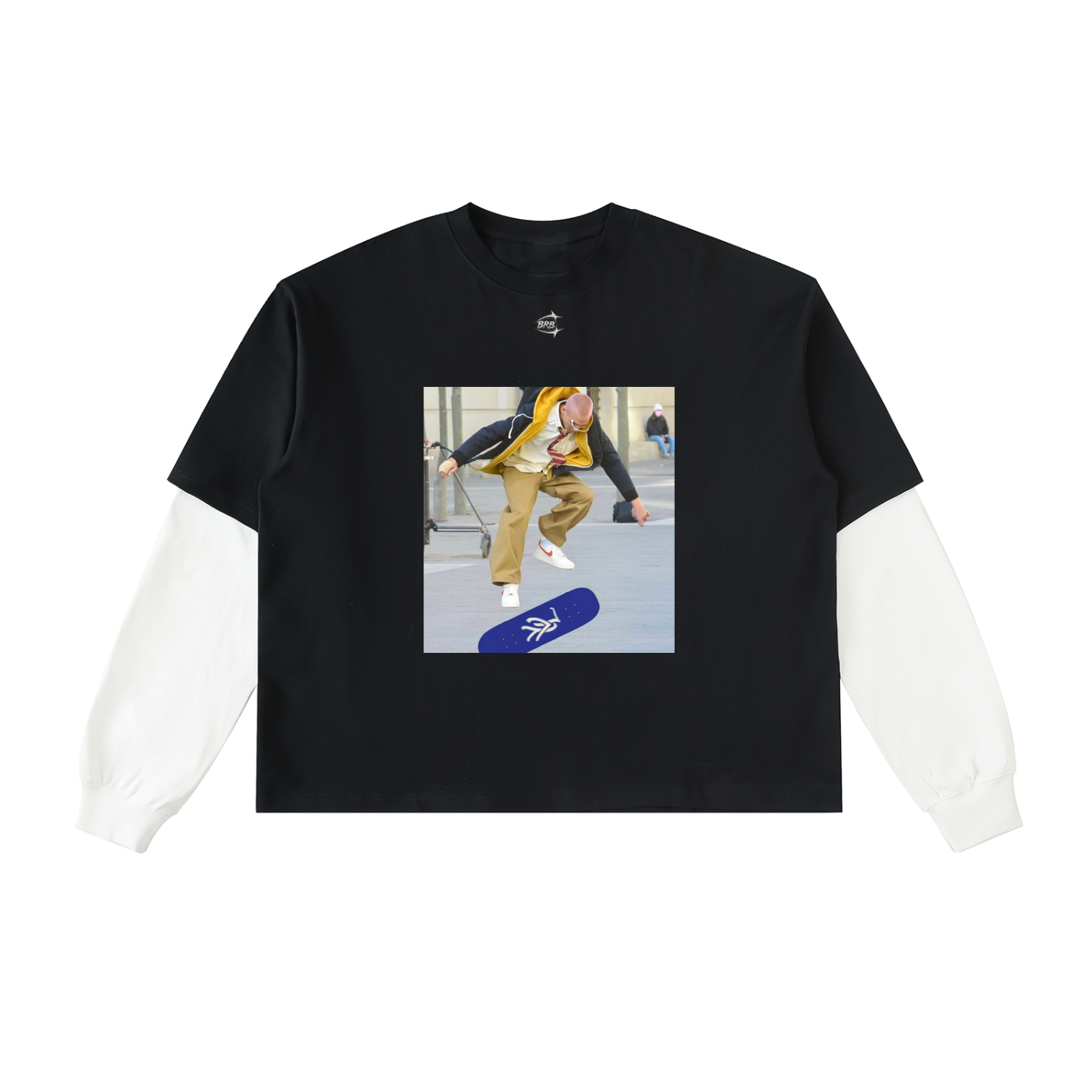 "WBXYV" LAYERD CONTRAST T-SHIRT