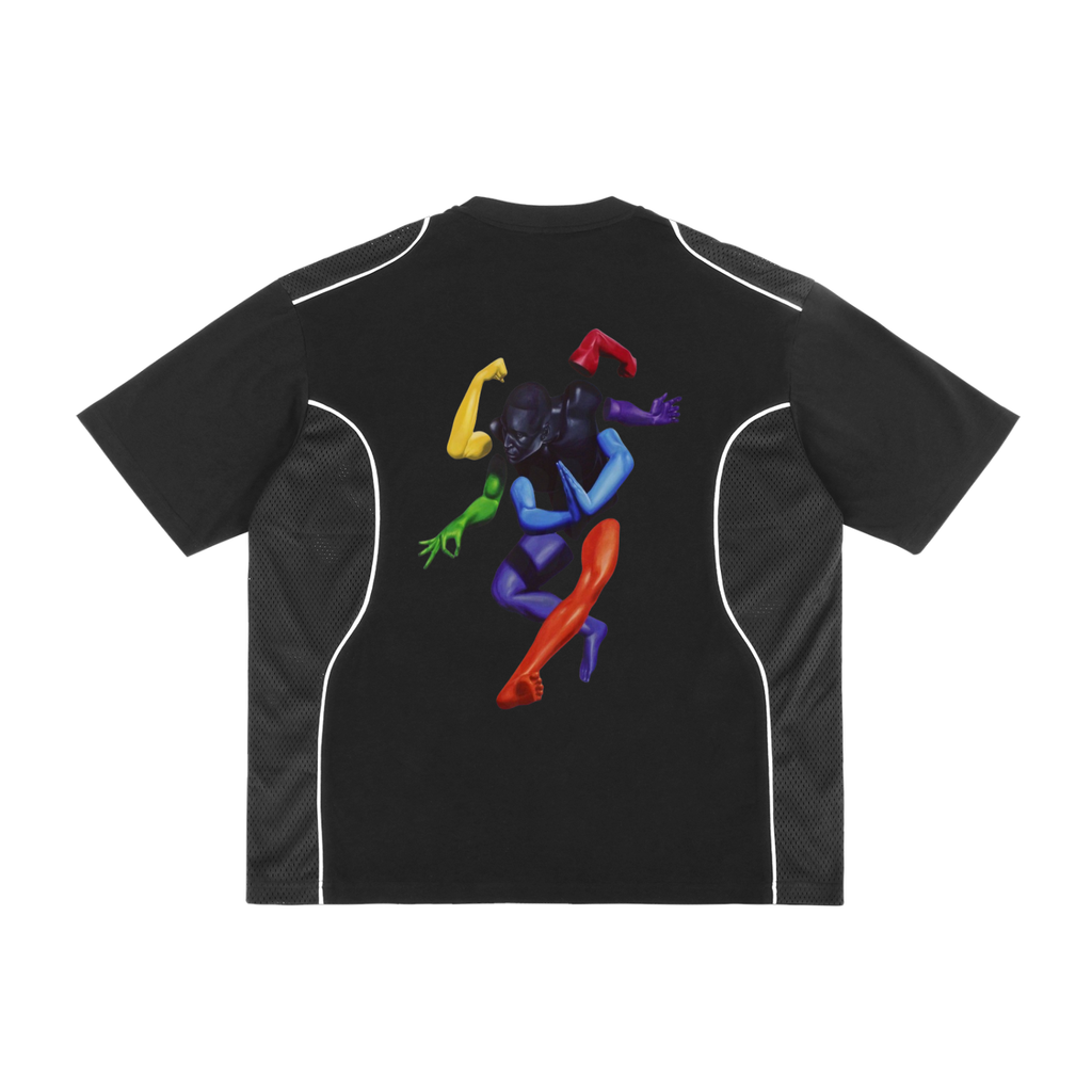 Contrast Piped Panel T-Shirt