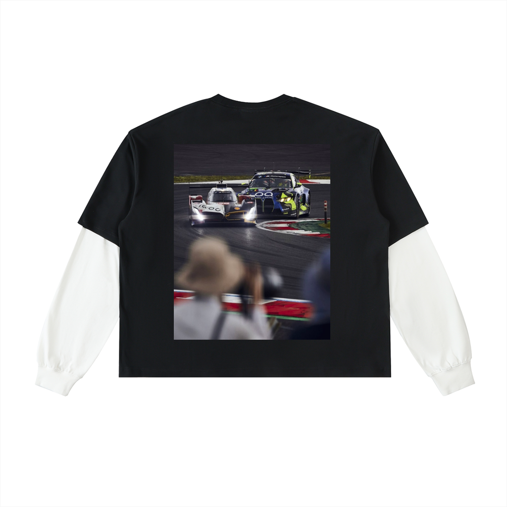 LAYERED CONTRAST SLEEVE T-SHIRT
