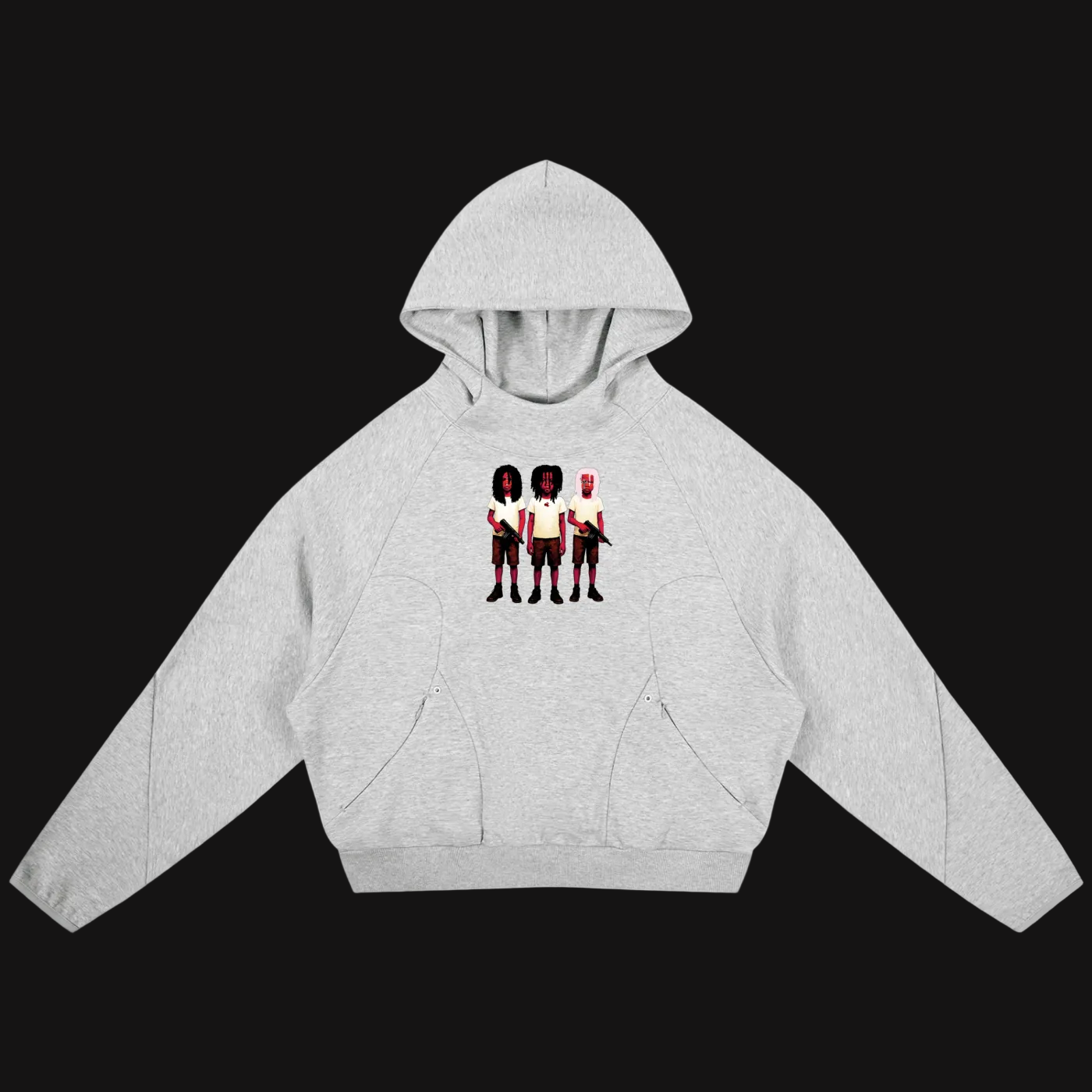 “3 BRUDDAS W YVHELL” HOODIE